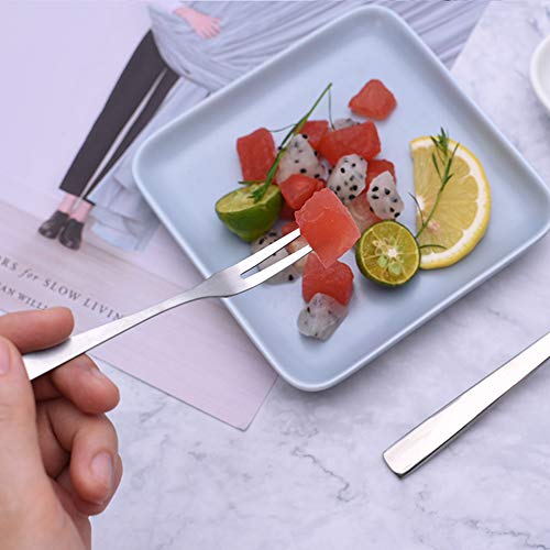 CINY 20 stuks Dessertvorken, Roestvrijstalen Fruitvork, Salade, Voorgerecht, Cake Kleine Vork Set, Cocktailvorken… - Image 4