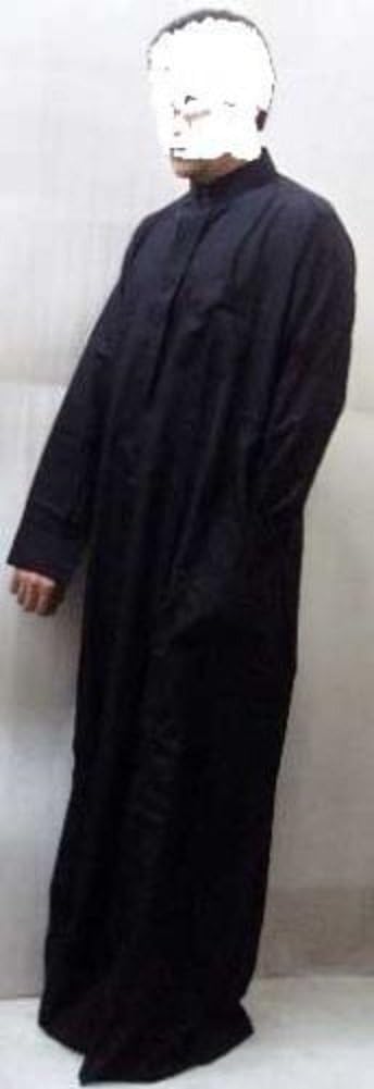Men Saudi Style Thobe Thoub Abaya Robe Daffah Dishdasha Islamic Arabian Kaftan