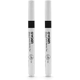 OWDEN 2 Packs Enamel Markers for Metal Stamps and Metal Engraving DIY | Black Color Acrylic Ink for Filling in Recessed Markings and Symbols on metal surfaces of Jewelry Stamping Diy.