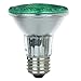Sunlite 25055-SU 50PAR20/HAL/FL/G 50-watt, Halogen PAR20 Reflector Bulb, Green