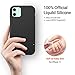 TORRAS Liquid Silicone Compatible for iPhone 11 Case 6.1-Inch, Soft Case, Full-Body Protective case with Microfiber Lining, Black