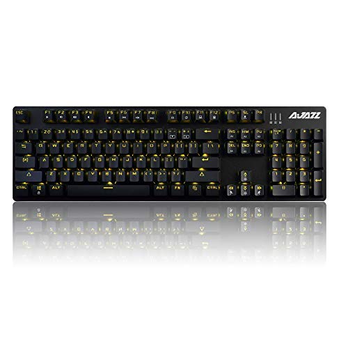AJAZZ AK50 Mechanical Keyboard with Brown Switches, 104 Standard Keys