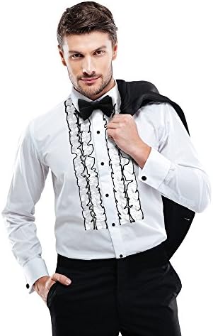 Slim Fit Ruffle Tuxedo Shirt Clothing 