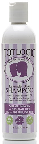 TotLogic Sulfate Free Baby Shampoo- Lavender Bliss Hair Care, 8 oz, No Phthalates, No Formaldehyde, Infused With Natural Antioxidants and Botanicals