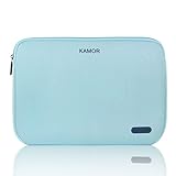 Kamor 13 13.3 14 inch Water-resistant Neoprene Laptop Sleeve Case Bag/Notebook Computer Case/Briefcase Carrying Bag/Skin Cover for Acer/Asus/Dell/Fujitsu/Lenovo/HP/Samsung/Sony/Toshiba(Hot Teal)