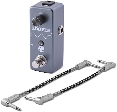 Moozikpro Guitar Loop Pedal - 10 Minutes Looping - 2 Free Patch Cables Included