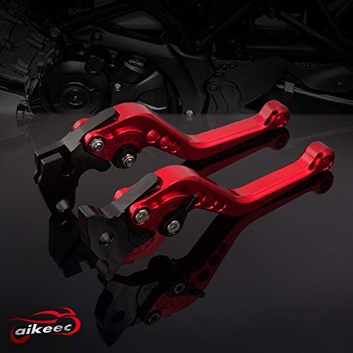 image for aikeec Motorcycle CNC Brake and Clutch Levers Short Adjustable Brake C