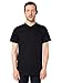 American Apparel  Unisex Organic Fine Jersey Short Sleeve T-Shirt, Black, Medium