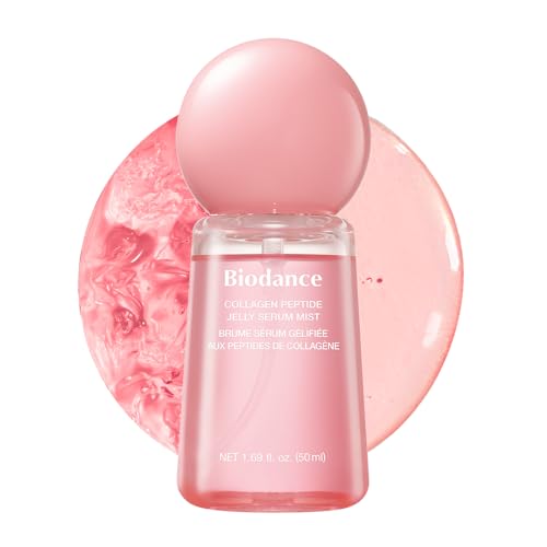 BIODANCE Jelly Serum Mist Peptide Collagen - Glass Skin Effect Moisturizing Face Spray Anti-Age Plumping, Innovative Hydrogel Spray, Korean Skincare | 50ml