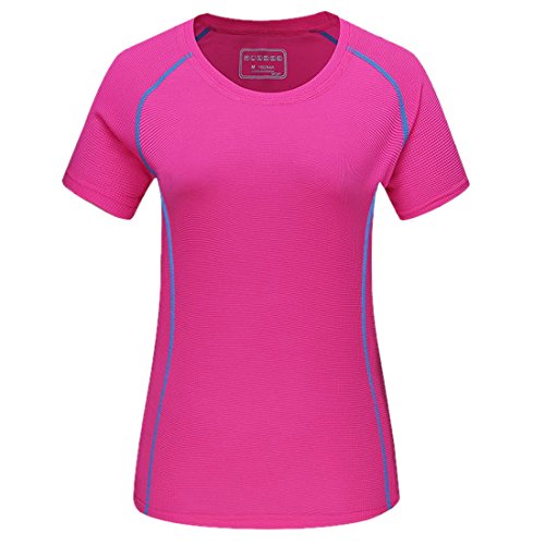 Women's Plus Size Active T-Shirt Running Fitness Quick Dry Short Sleeve Top Sports Tee Red