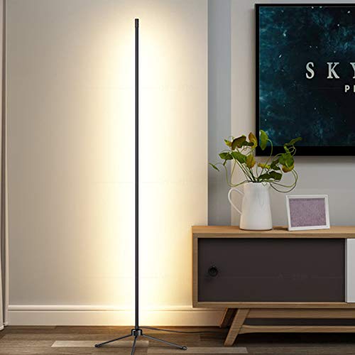LED Floor Lamp Bedroom Modern Standing lamp with Remote Control dimmable Night Lights Corner Light for Living Room, 18W 1450lm