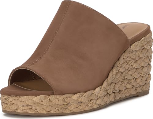 Lucky Brand Womens, Cabriah Espadrille Wedge Sandals, Hazelnut, 8.5 Medium