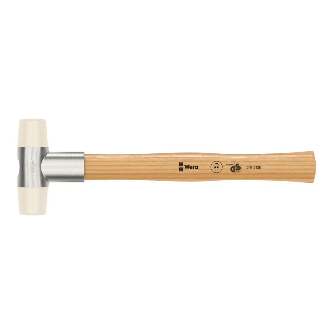 Wera 05000310001 2 x 265 mm "101" Soft-Faced Hammer with Nylon Head Sections - Silver