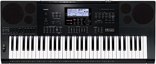 Casio ctk7200 61-key personal keyboard with power suppl…