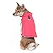 Gooby Sports Vest Dog Jacket - Pink, X-Large - Reflective Dog Vest with D Ring Leash Warm Fleece Lined Hook and Loop Closure for Small to Medium Dogs