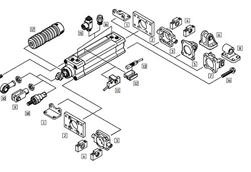 Festo 752722 DSBF-C-50- - Set of Wearing Parts