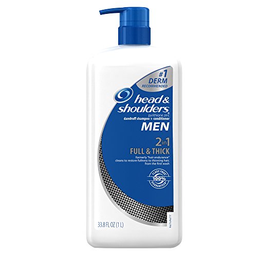 Head and shoulders men full and thick 2-in-1 dandruff shampoo and…