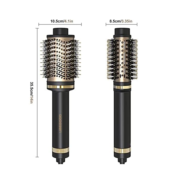 UBEGOOD-Hair-Dryer-Hot-Air-Brush-5-in-1-Hot-Air-Brush-with-3-Temperatures-Negative-Ion-Hot-Air-Comb-Multifunctional-Hot-Air-Brush-Hair-Dryer-Brush-Styling-Brush-Hair-Dry-for-All-Hair-Types UBEGOOD Hair Dryer Hot Air Brush, 5 in 1 Hot Air Brush with 3 Temperatures Negative Ion Hot Air Comb Multifunctional Hot…