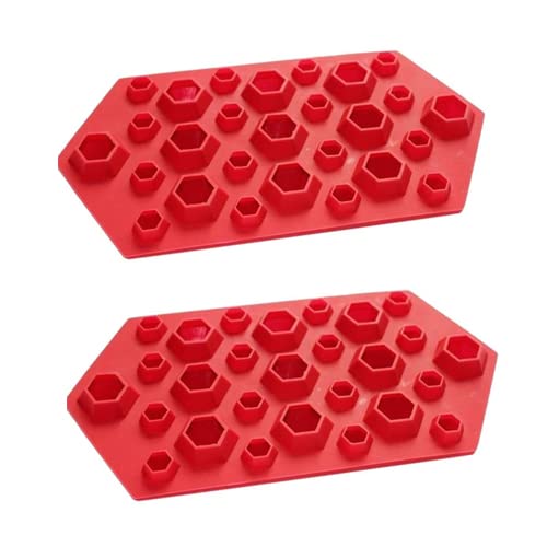 Selecto Bake - 3D Diamonds Ice Cube 2PCS Diamonds Crystals Gems Silicone Bakeware Mould Chocolate Mold Wax Melts Candy Resin