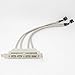 Motherboard 4 Ports USB 2.0 Slot Plate Adapter Hubs Expansion Rear Panel Header Bracket