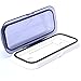 Amarine Made Water Resistant Marine Boat Car Radio Shield Waterproof Cover, Stereo Housing,Stereo Radio Cover Housing, White, Black (White)