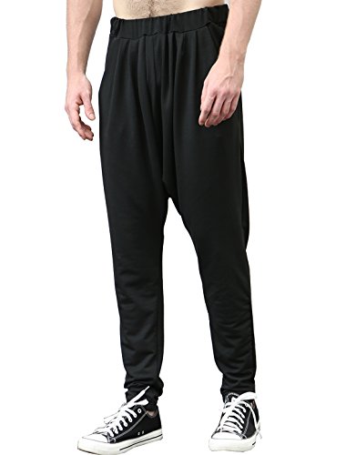 Uxcell men casual pocket front tapered leg baggy harem …