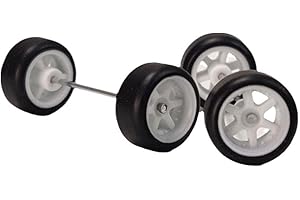 PLGEBR Alloy 1:64 Wheels,Scale Alloy Wheels Rubber Tires,Model Alloy and Accessories Tires Wheel Rubber