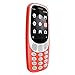 Nokia 3310 TA-1036 Unlocked Single Sim GSM 3G phone, 2MP camera with flash, No Warranty, Warm Red