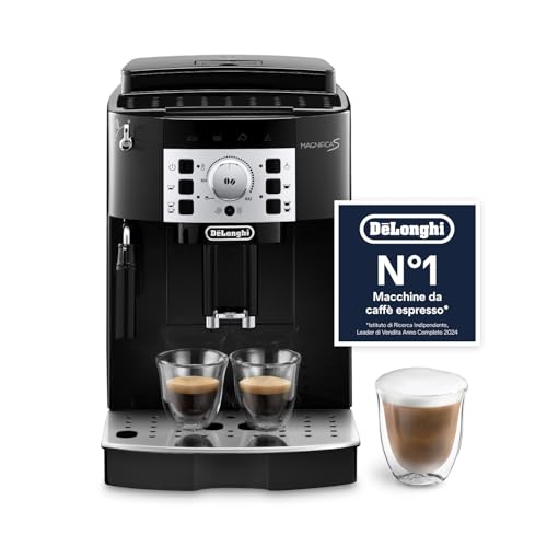 Magnifica S ECAM22.110.B Macchina da Caffè Automatica per Espresso e Cappuccino, Caffè in Grani o in Polvere, 1450 W, Nero