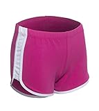 Women's Elastic Waist Active Lounge Shorts with White Outline