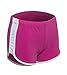 Women's Elastic Waist Active Lounge Shorts with White Outline