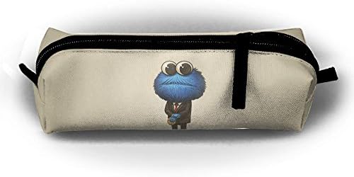 Elied Store Sesame Street Cookie Monster Zippered Pen Pencil Pouch Office,School,Makeup Bag For Students,outdoor Worker,Professionals And Artists/8.32.22"