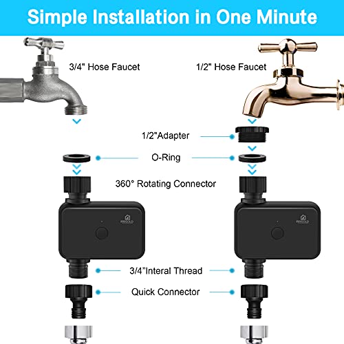 IRRIGOLD Bluetooth Sprinkler Timer, IP55 Waterproof Hose Timer Manual