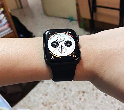 VATI Sport Band Compatible for Apple Watch Band 38mm 40mm, 3-Pack Soft Silicone Sport Strap Replacement Bands Compatible with 2018 iWatch Apple Watch Series 4/3/2/1, 38MM 40MM S/M - Thumbnail 3