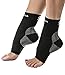 Omega Therapeutics Compression Foot Sleeve [Pair] - Support & Pain Relief From Plantar Fasciitis & Heel Spurs w/ Added Benefit Of Improved Blood Circulation-large