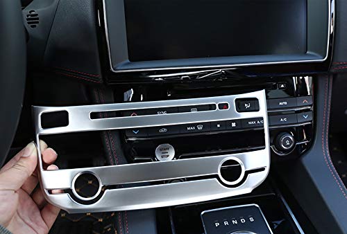 Kadore for 2017-2019 Jaguar F-PACE XE XF Matte Interior Center Console Dashboard Air Condition Panel Cover Trim 1pc