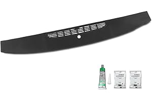 PIT66 TPE Dash Panel Defrost Vent, Compatible with Chevy Tahoe Avalanche Suburban & GMC Yukon/XL/Denal & Cadillac Escalade 2007-2014/ Silverado Sierra 2007-2013 Dashboard Instrument Black