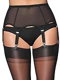 Premier Lingerie 'Powermesh' 6 Strap Garter Belt (NDL61)