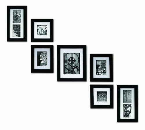 UPC 038555394305, Pinnacle Frames and Accents 7-Piece Photo Frame Set, Black