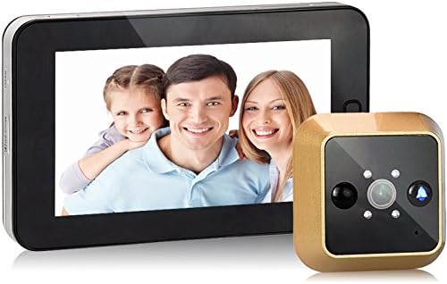 KUFENG Motion Detection wired Color Door bell Peephole Viewer Door Video with Two-way Audio, Night Vision for home/office/villa