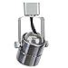 Direct-Lighting 50154 Brushed Steel GU10 Line Voltage Track Lighting Head - No Bulb
