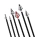 Misayar 12Pcs/lot 30 Inch Carbon Arrows Fletched 3 Inch Vane with Field Points for Recurve Compound Bow Targeting or Hunting