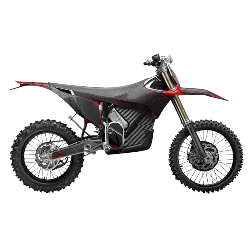 Stark Varg MX 2023-2025 Graphics Kit Wrap - Grunge Red - Varg MX Skin - Premium…