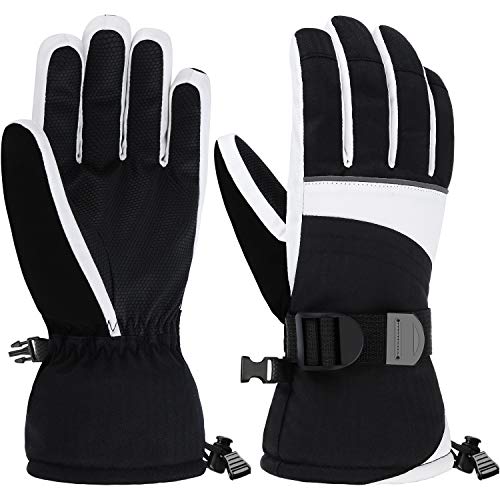 Andake Ski Gloves for Women, 3M Thinsulate Warm Gloves, Touchscreen Winter Gloves, Waterproof Membrane Layer & Adjustable Cuff, Best for Riding, Snowboarding, Skiing and Other Winter Sports