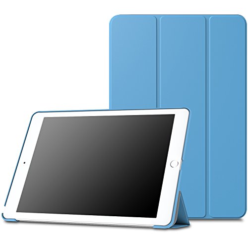 MoKo Case for iPad Pro 9.7 - Slim Lightweight Smart-shell Stand Cover Case with Auto Wake / Sleep for Apple iPad Pro 9.7 Inch 2016 Release Tablet (Not fit New iPad 9.7 Inch 2017 Version), Light BLUE