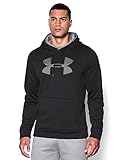 Under Armour Men's Storm Armour Fleece Big Logo Hoodie, Black/Steel, XX-Large