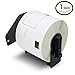 BETCKEY - Compatible Shipping Labels Replacement for Brother DK-1202 (2.4 in x 3.9 in), Use with Brother QL Label Printers [1 Roll/300 Labels]