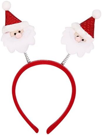 Christmas Headband,Funny Snowman Headband Springy Light Holiday Party Accessory Headband for Party Favor