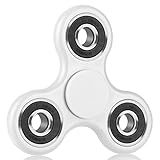 HITASION Fidget Toys Hand Spinner for Adults EDC ADHD Focus Ultra Durable High Speed 1-3 Min Smooth Spin Not Cracked (White)