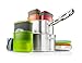 GSI Outdoors Glacier Stainless Camper Four Person Car Camping or Backpacking Cookset